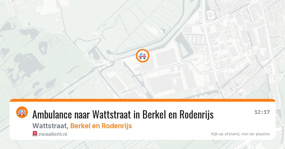 Ambulance naar Wattstraat in Berkel en Rodenrijs — 17 mrt 2026