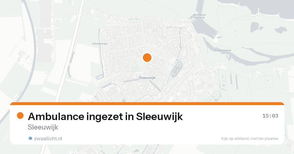Ambulance ingezet in Sleeuwijk — 30 jan 2026