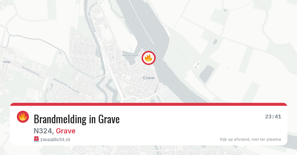 Brandmelding in Grave — 5 jul 2026