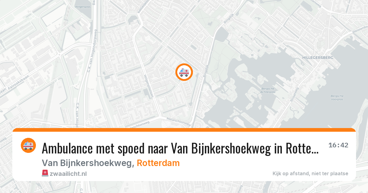 Ambulance met spoed naar Van Bijnkershoekweg in Rotterdam — 7 jun 2026