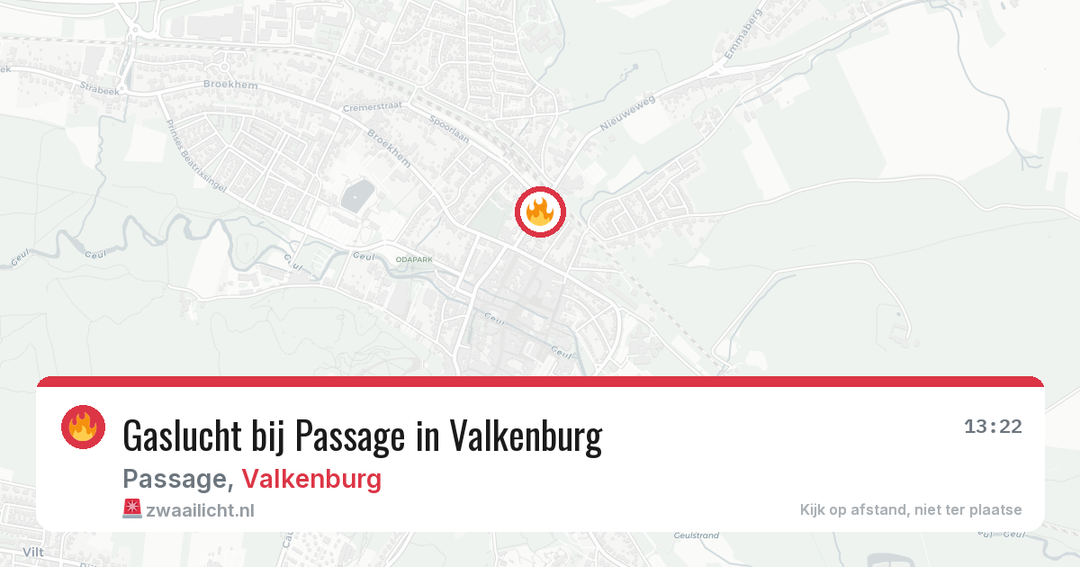 Gaslucht bij Passage in Valkenburg — 29 mrt 2026