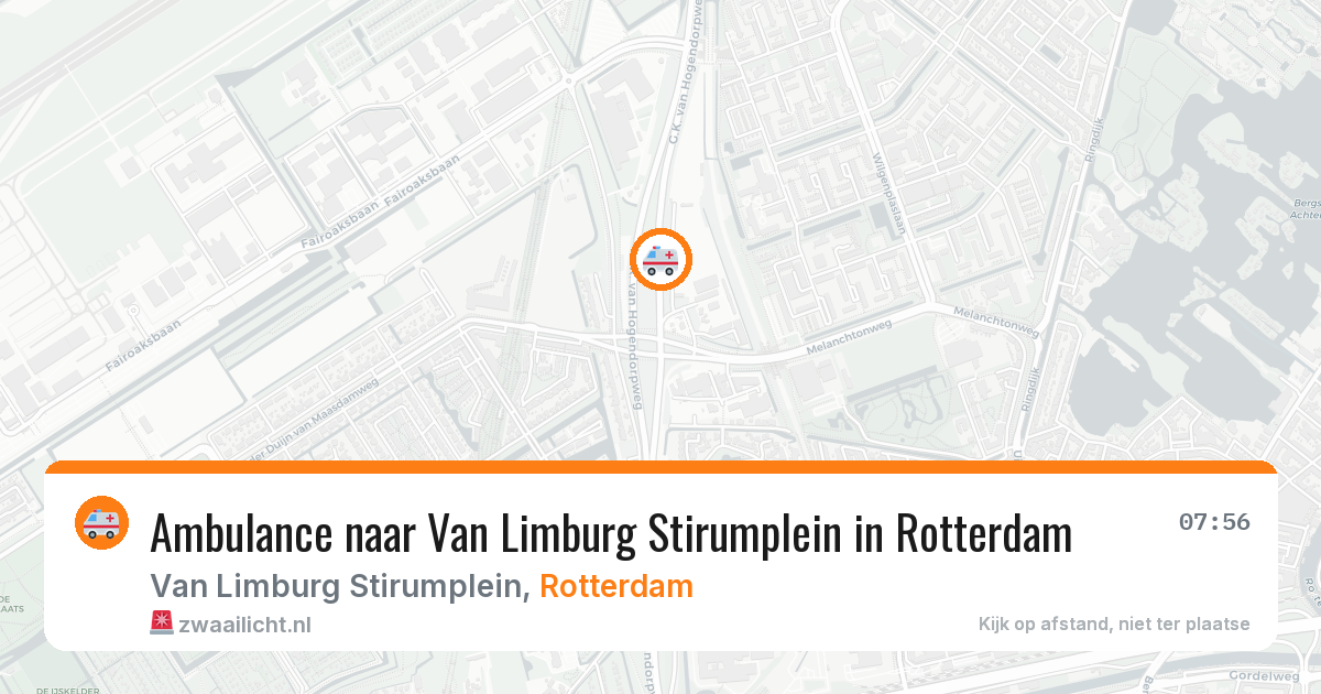 Ambulance naar Van Limburg Stirumplein in Rotterdam — 31 mrt 2026