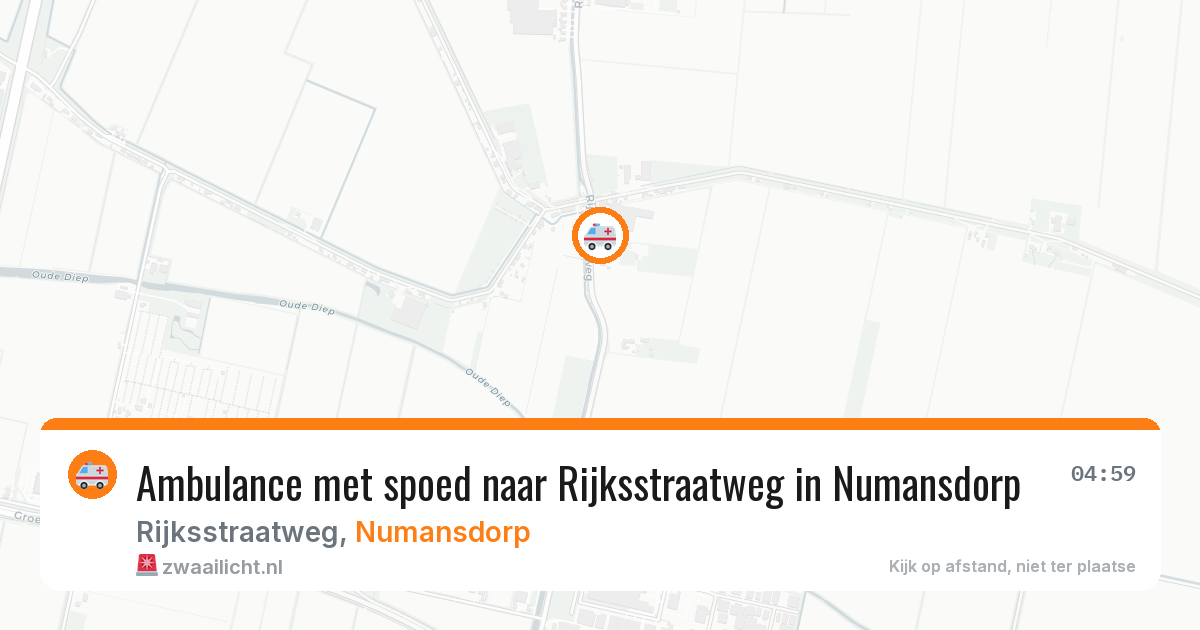 Ambulance met spoed naar Rijksstraatweg in Numansdorp — 9 apr 2026