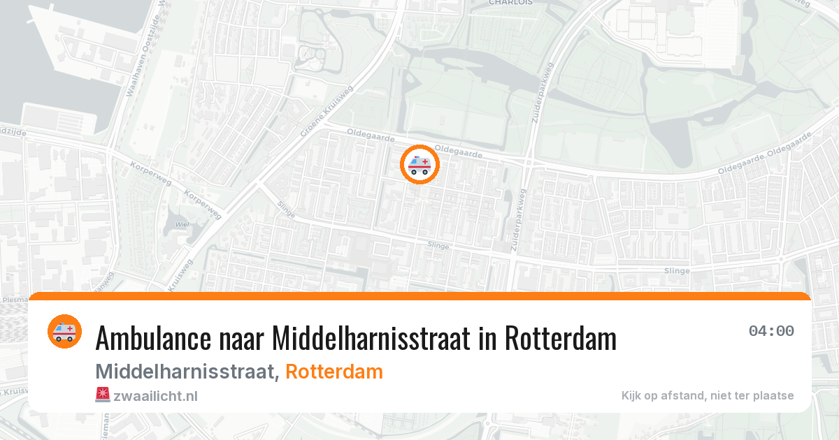 Ambulance naar Middelharnisstraat in Rotterdam — 8 jun 2026
