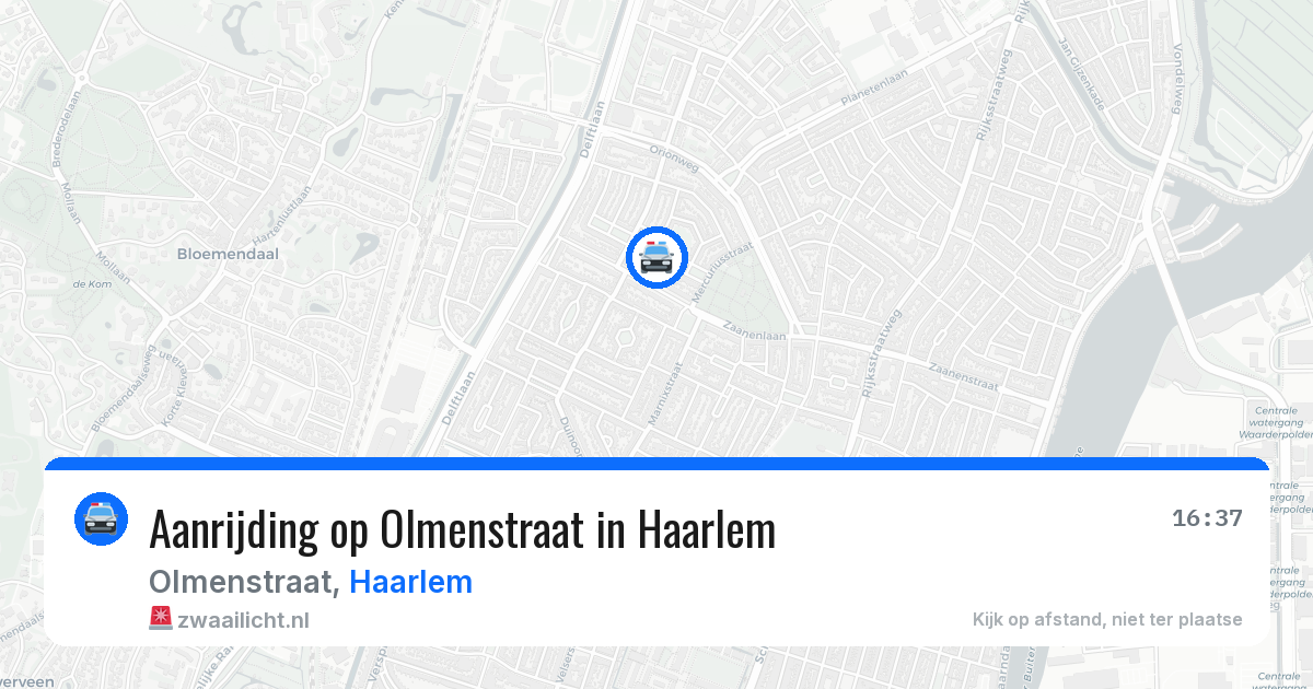 Aanrijding op Olmenstraat in Haarlem — 20 mrt 2026