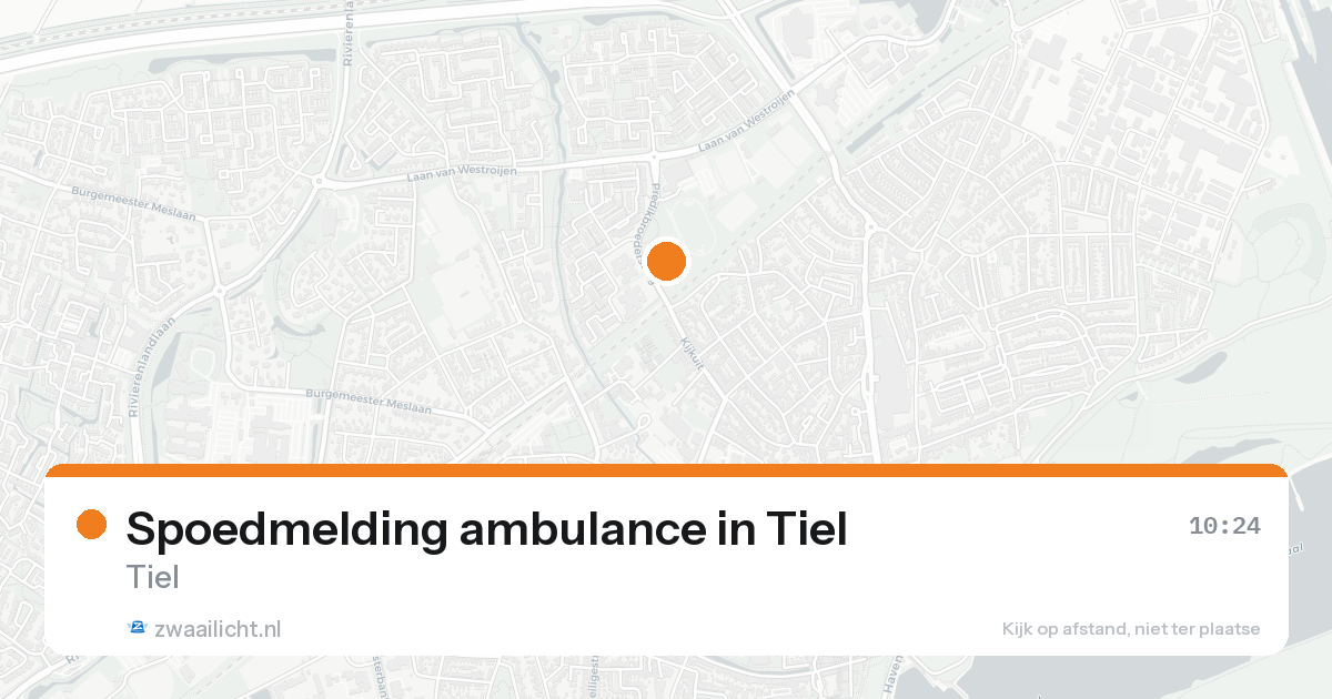 Spoedmelding ambulance in Tiel — 8 feb 2026