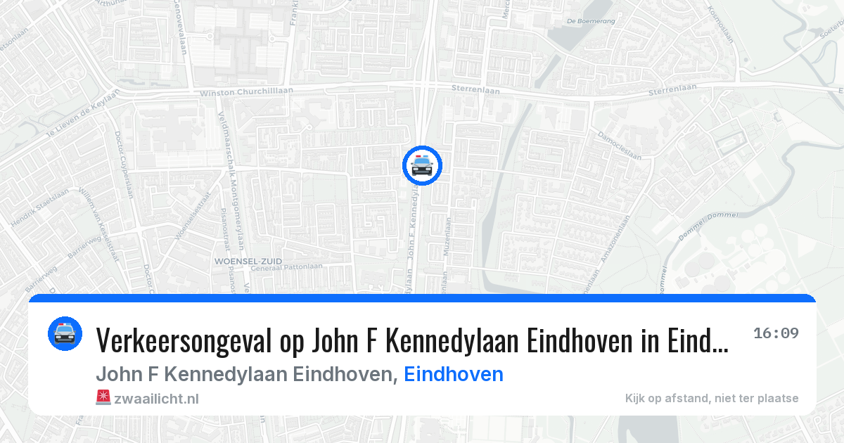 Verkeersongeval op John F Kennedylaan Eindhoven in Eindhoven — 30 jun 2026