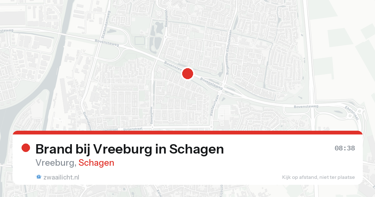 Brand bij Vreeburg in Schagen — 24 aug 2026