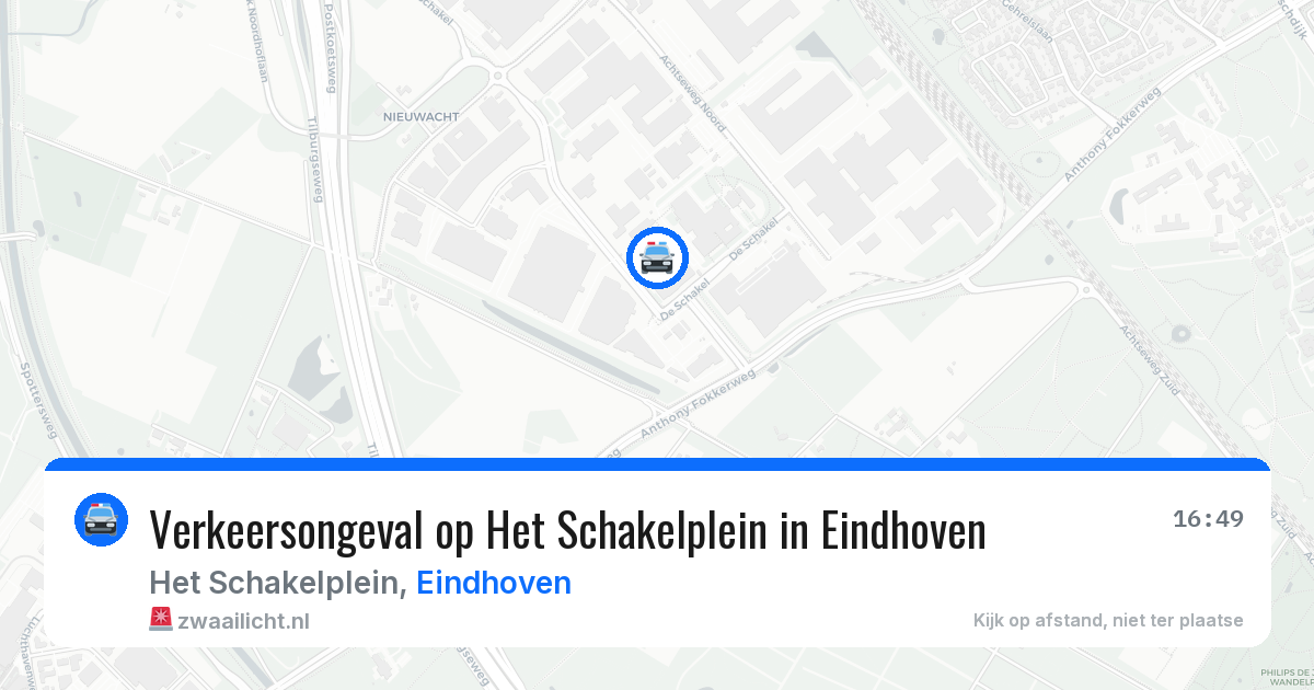 Verkeersongeval op Het Schakelplein in Eindhoven — 21 apr 2026