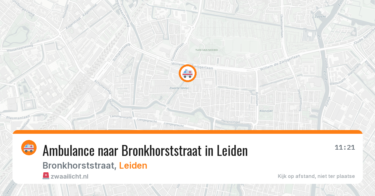 Ambulance naar Bronkhorststraat in Leiden — 20 mei 2026