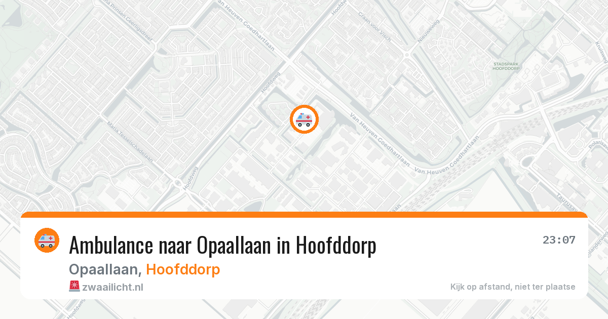 Ambulance naar Opaallaan in Hoofddorp — 14 jul 2026