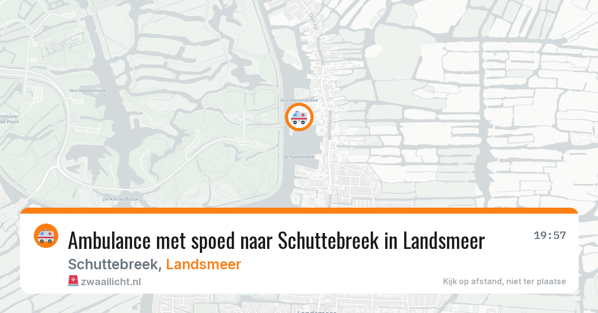 Ambulance met spoed naar Schuttebreek in Landsmeer — 22 mrt 2026