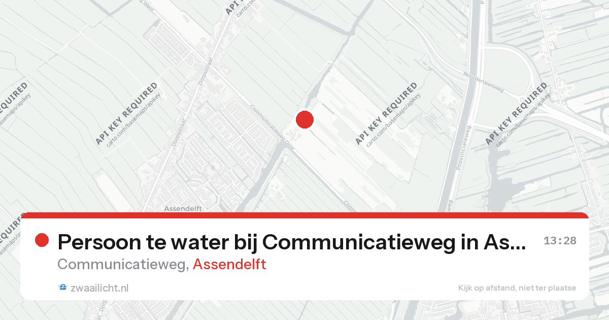 Persoon te water bij Communicatieweg in Assendelft — 25 aug 2026