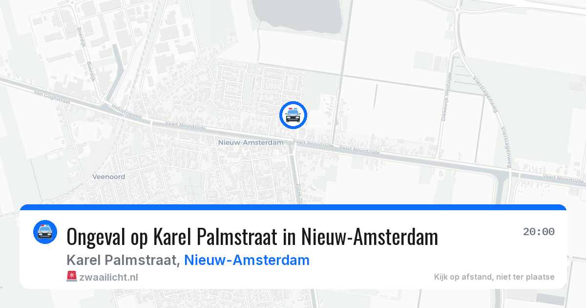 Ongeval op Karel Palmstraat in Nieuw-Amsterdam — 3 jun 2026