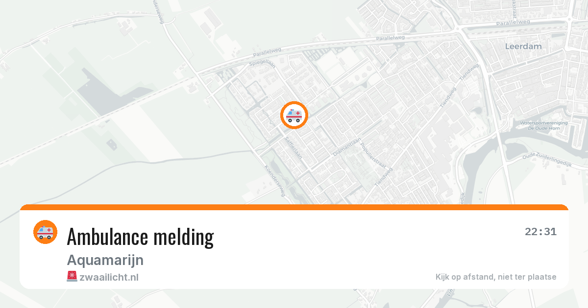 Ambulance melding — 8 feb 2026