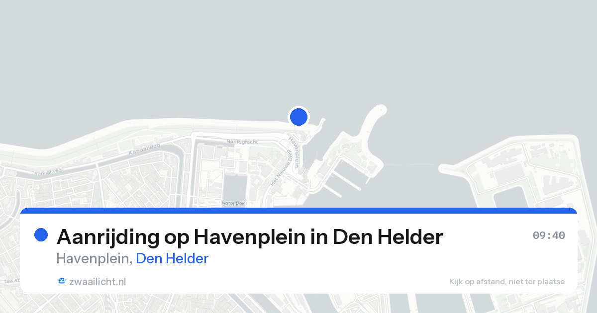 Aanrijding op Havenplein in Den Helder — 23 aug 2026