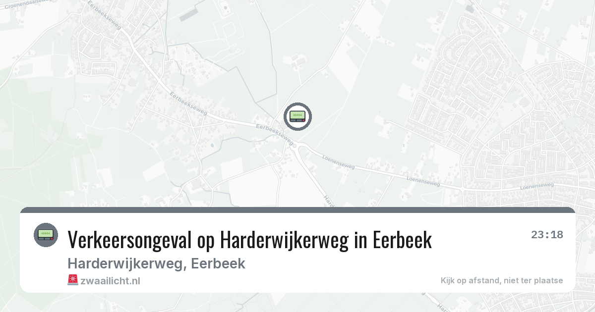 Verkeersongeval op Harderwijkerweg in Eerbeek — 22 mei 2026