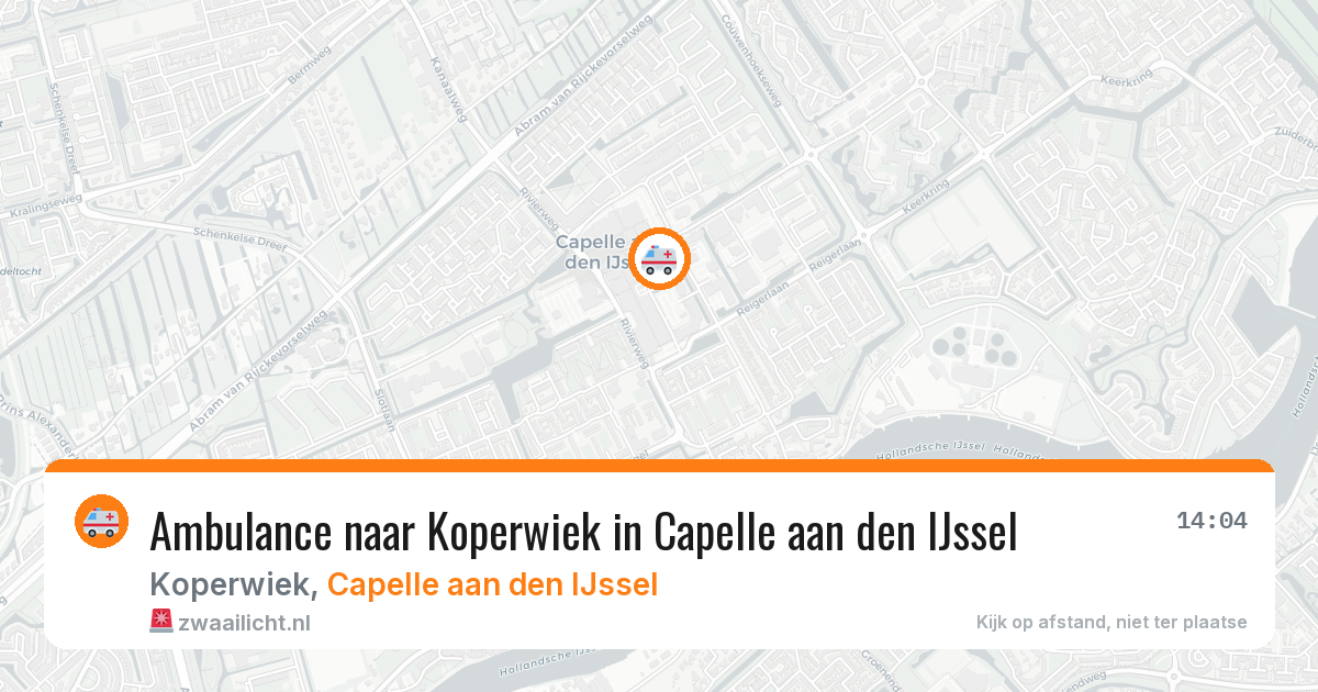 Ambulance naar Koperwiek in Capelle aan den IJssel — 18 jun 2026