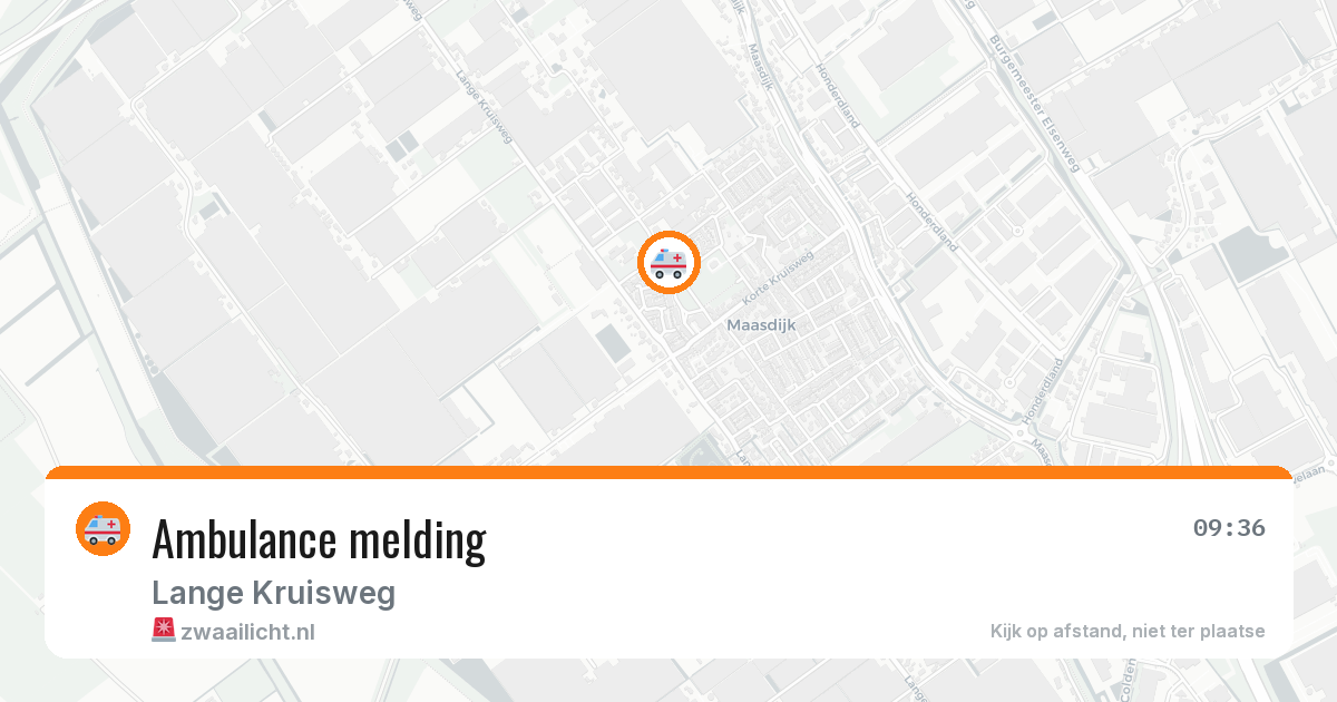 Ambulance melding — 30 mrt 2026