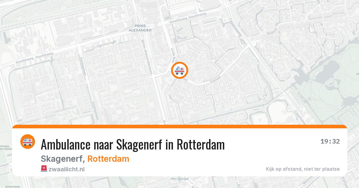 Ambulance naar Skagenerf in Rotterdam — 15 mrt 2026