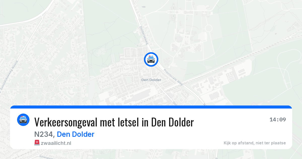Verkeersongeval met letsel in Den Dolder — 2 aug 2026