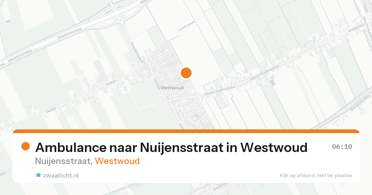 Ambulance naar Nuijensstraat in Westwoud — 31 jan 2026