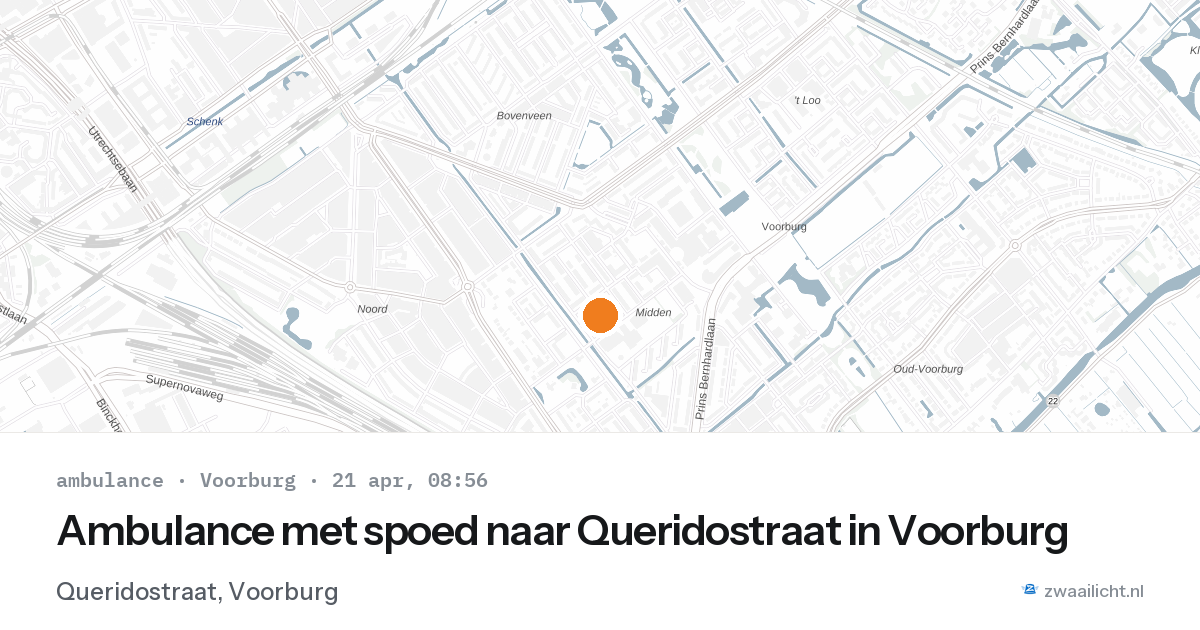 Ambulance met spoed naar Queridostraat in Voorburg — 2 feb 2026