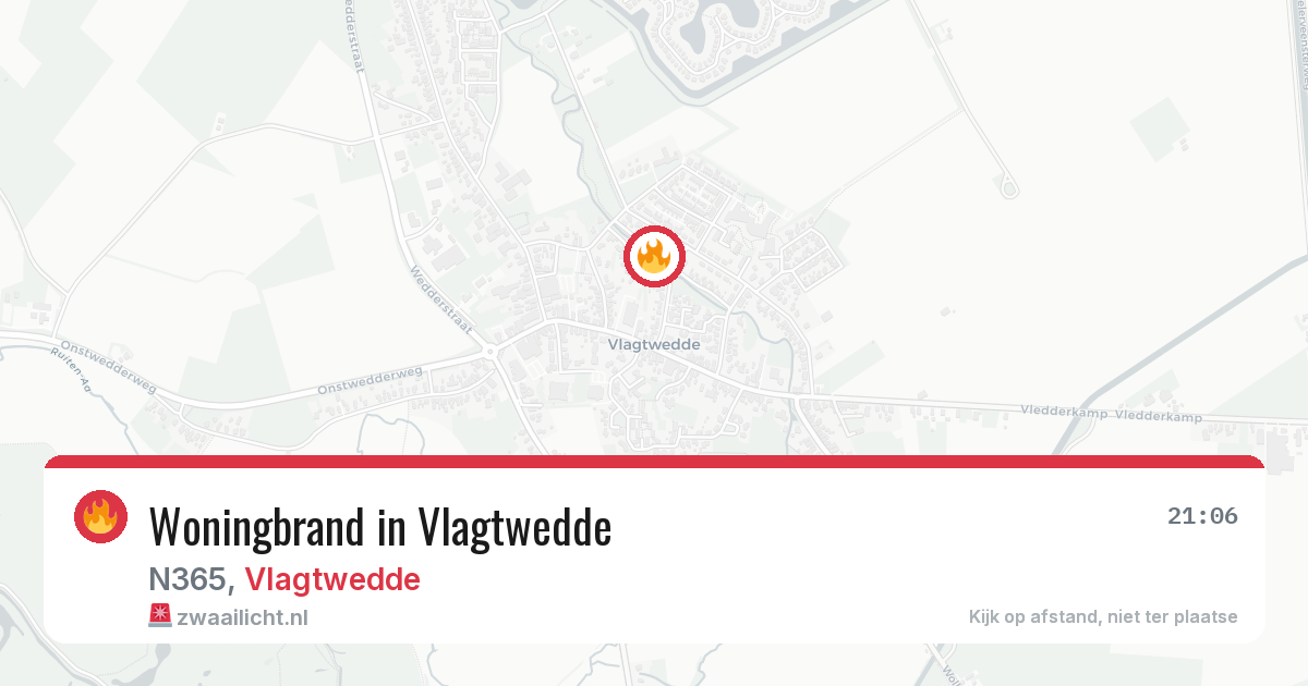 Woningbrand in Vlagtwedde — 18 mrt 2026