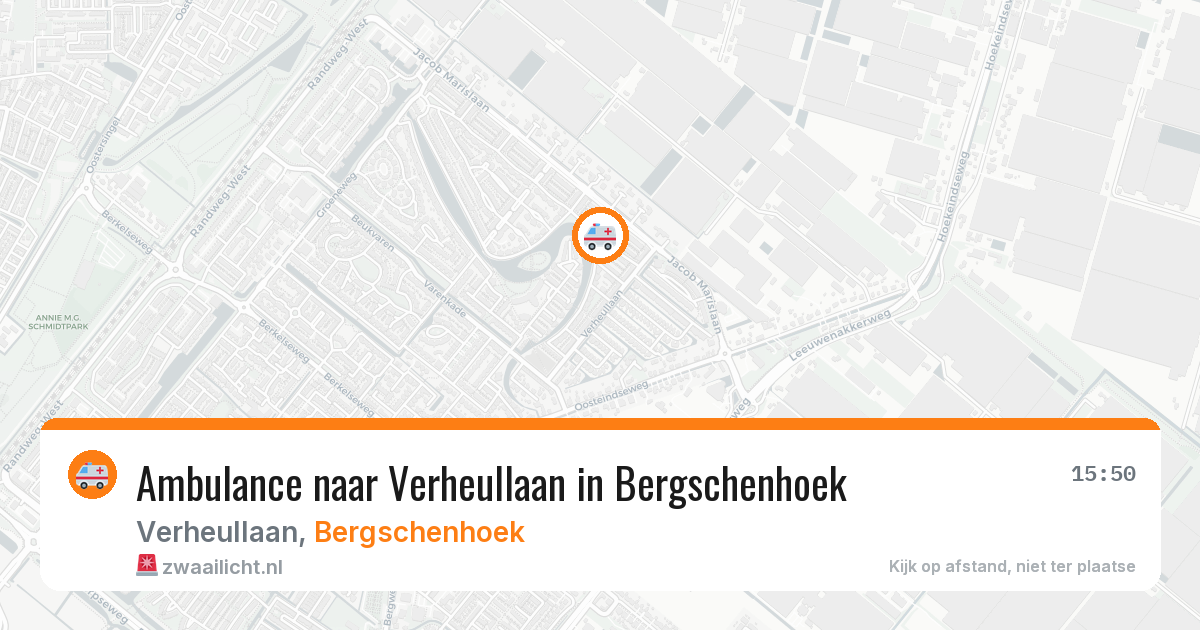 Ambulance naar Verheullaan in Bergschenhoek — 7 apr 2026