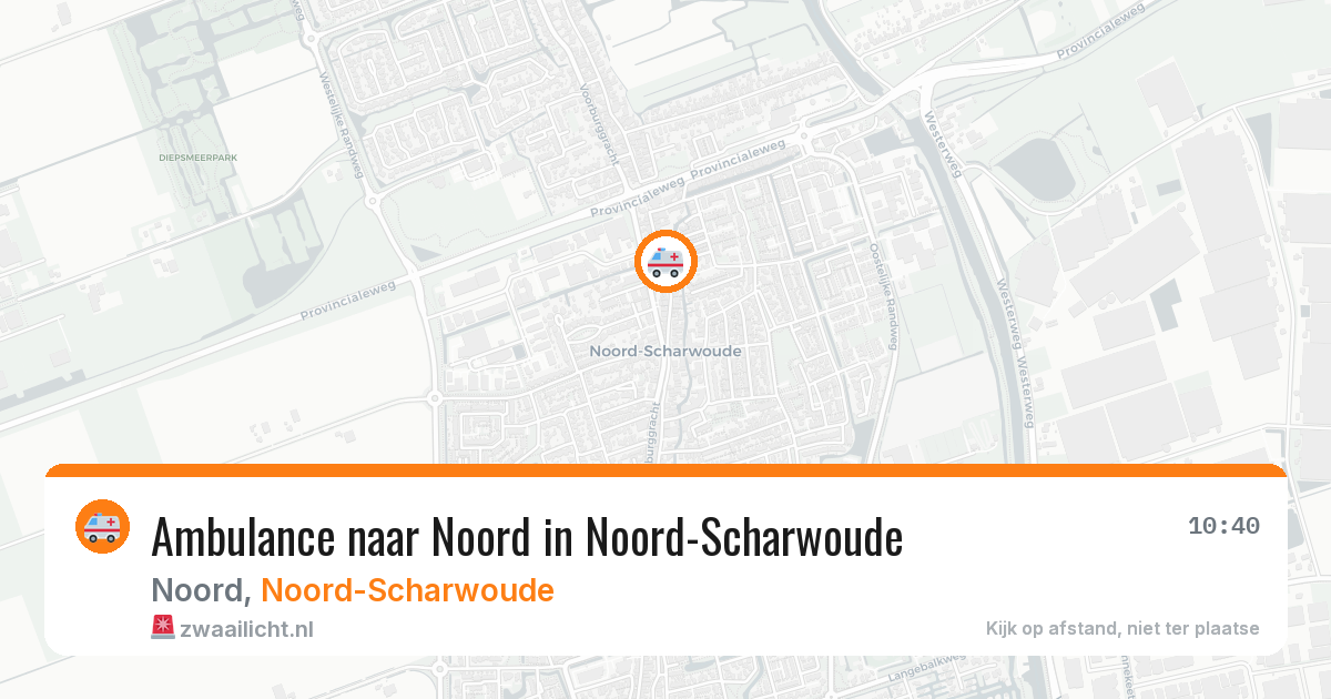 Ambulance naar Noord in Noord-Scharwoude — 15 jun 2026