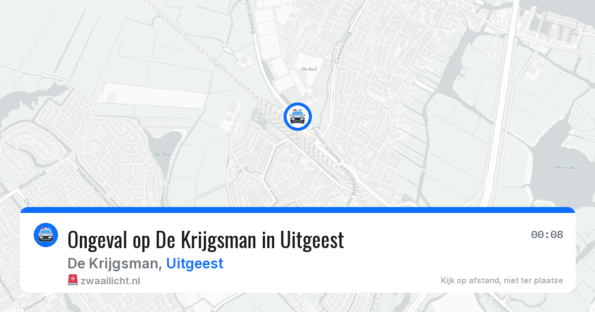 Ongeval op De Krijgsman in Uitgeest — 23 mei 2026