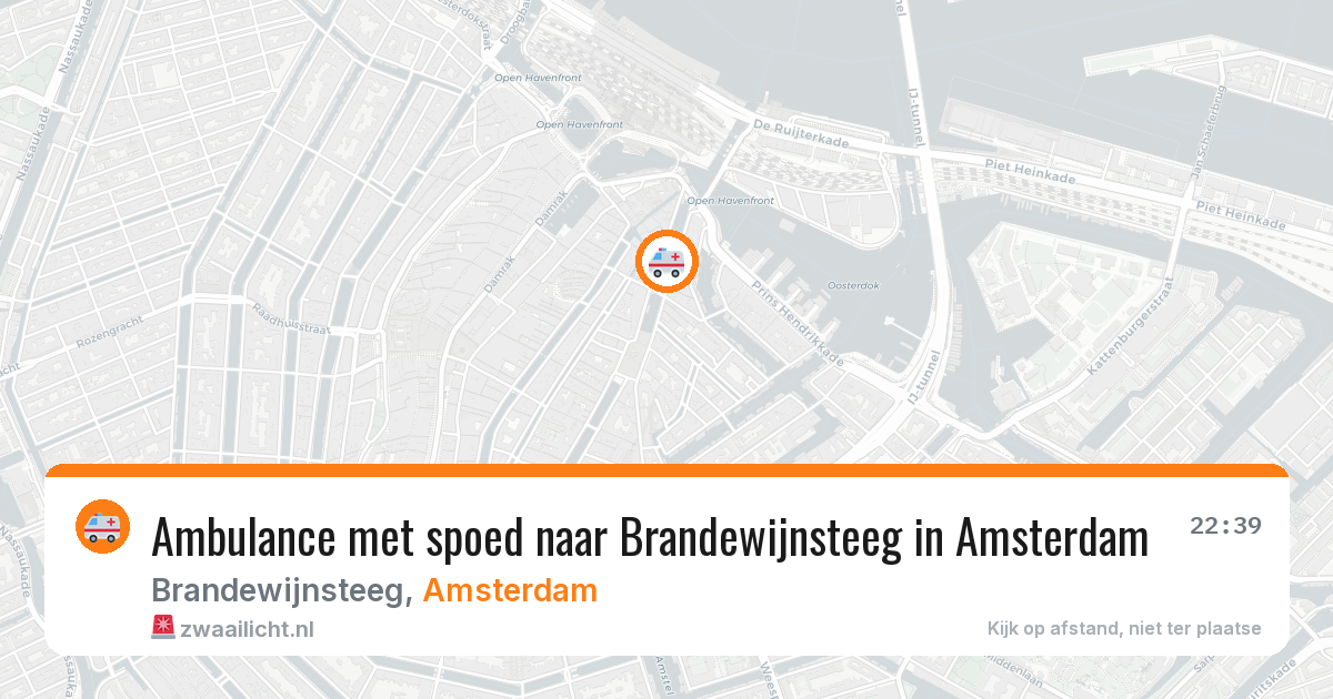 Ambulance met spoed naar Brandewijnsteeg in Amsterdam — 14 mei 2026