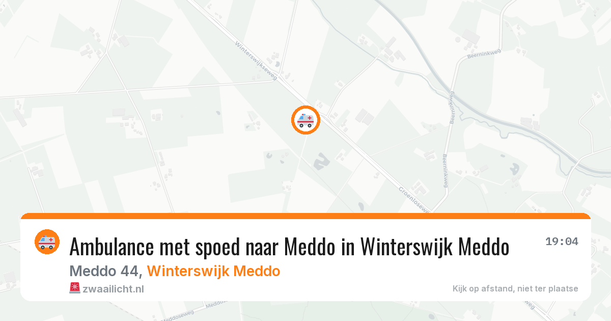 Ambulance met spoed naar Meddo in Winterswijk Meddo — 8 feb 2026