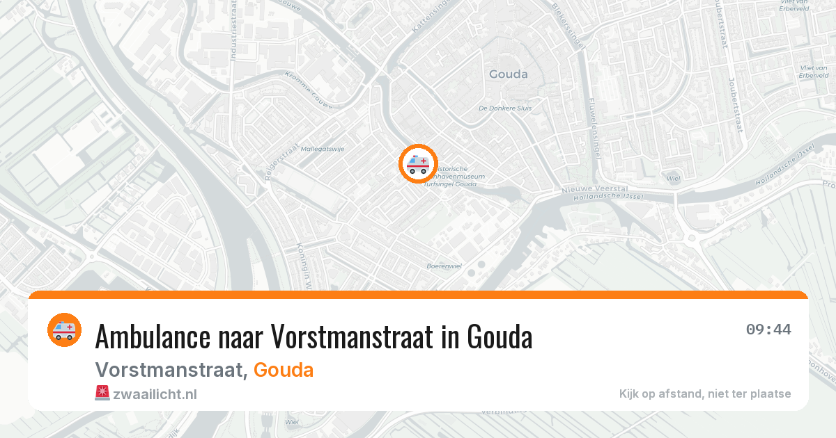 Ambulance naar Vorstmanstraat in Gouda — 11 aug 2026