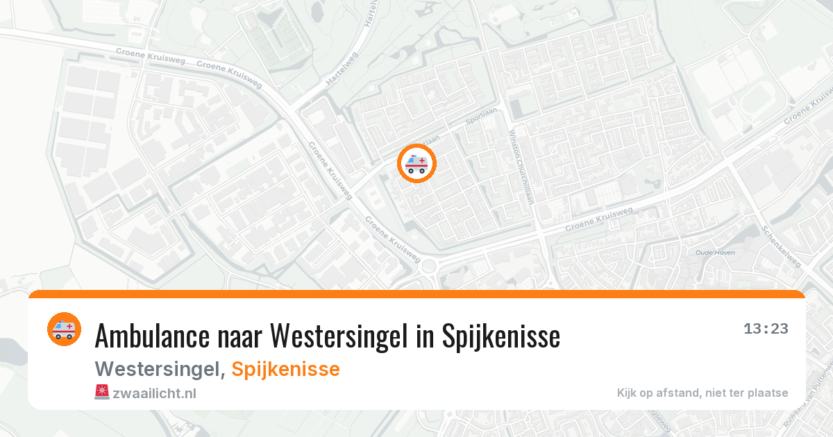 Ambulance naar Westersingel in Spijkenisse — 4 aug 2026