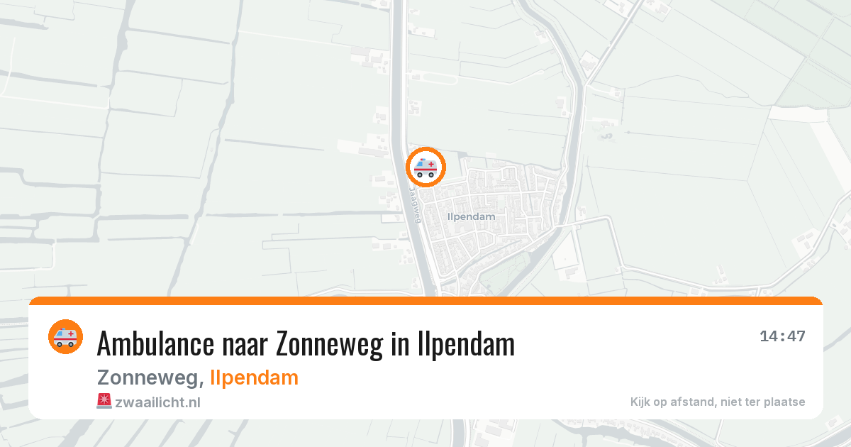 Ambulance naar Zonneweg in Ilpendam — 3 jul 2026