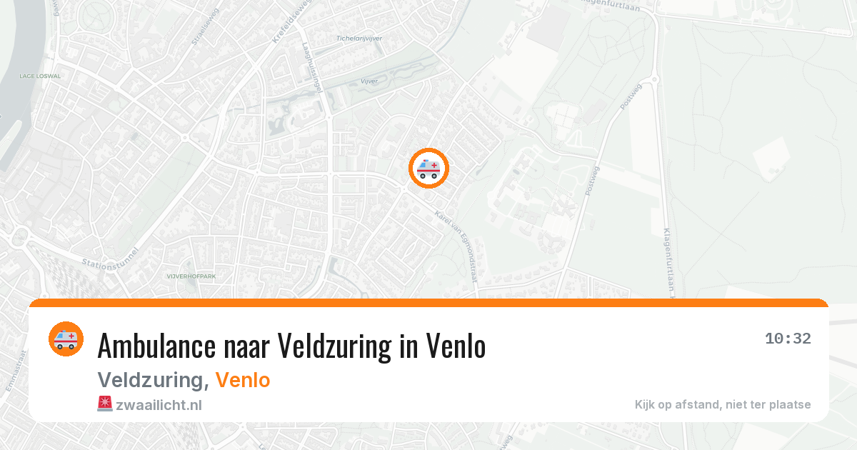 Ambulance naar Veldzuring in Venlo — 7 aug 2026