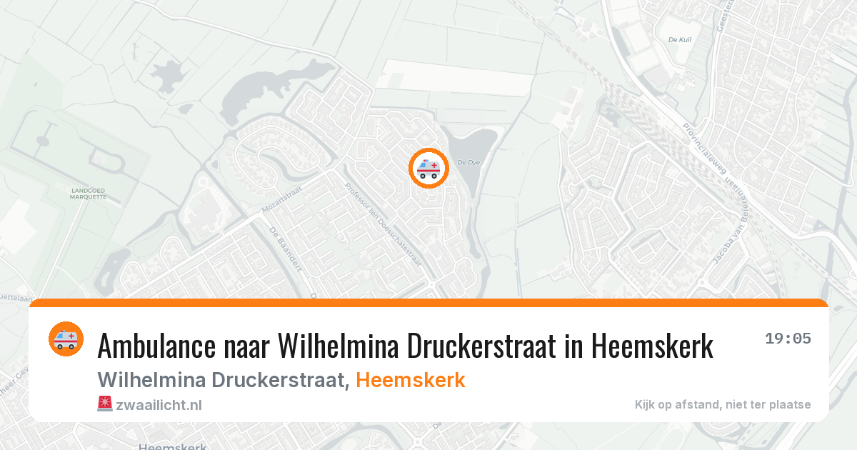 Ambulance naar Wilhelmina Druckerstraat in Heemskerk — 3 jul 2026