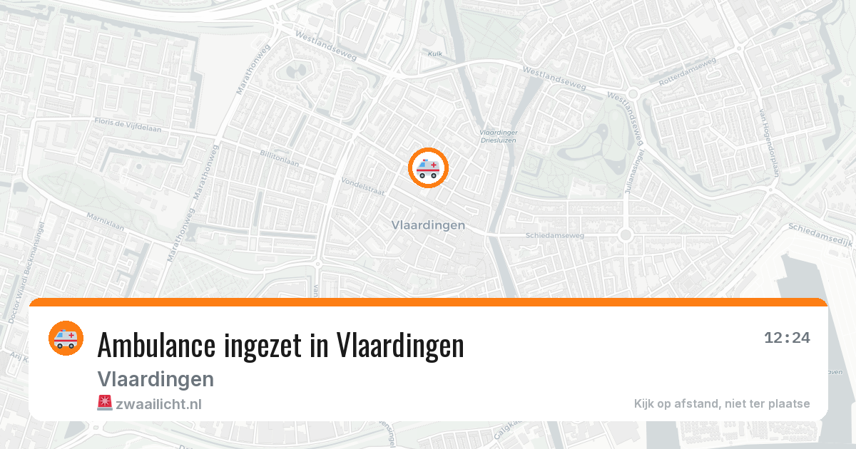 Ambulance ingezet in Vlaardingen — 28 mei 2026