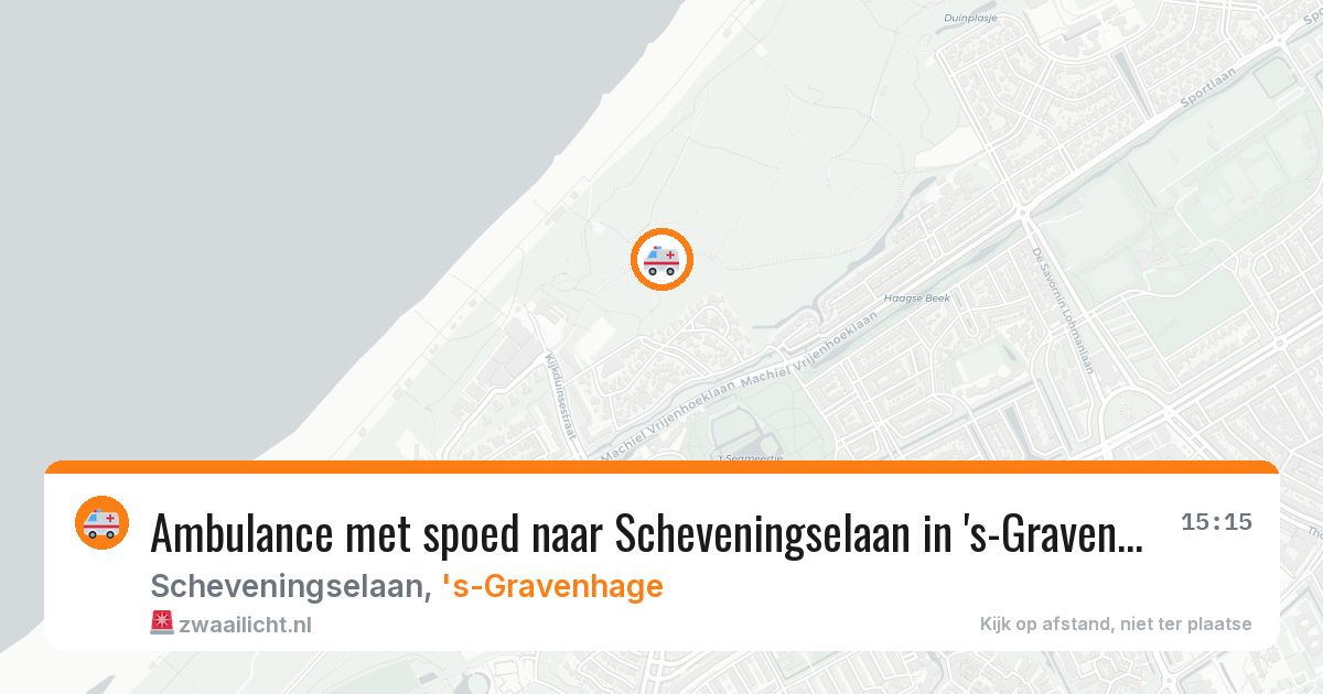 Ambulance met spoed naar Scheveningselaan in 's-Gravenhage — 14 jun 2026