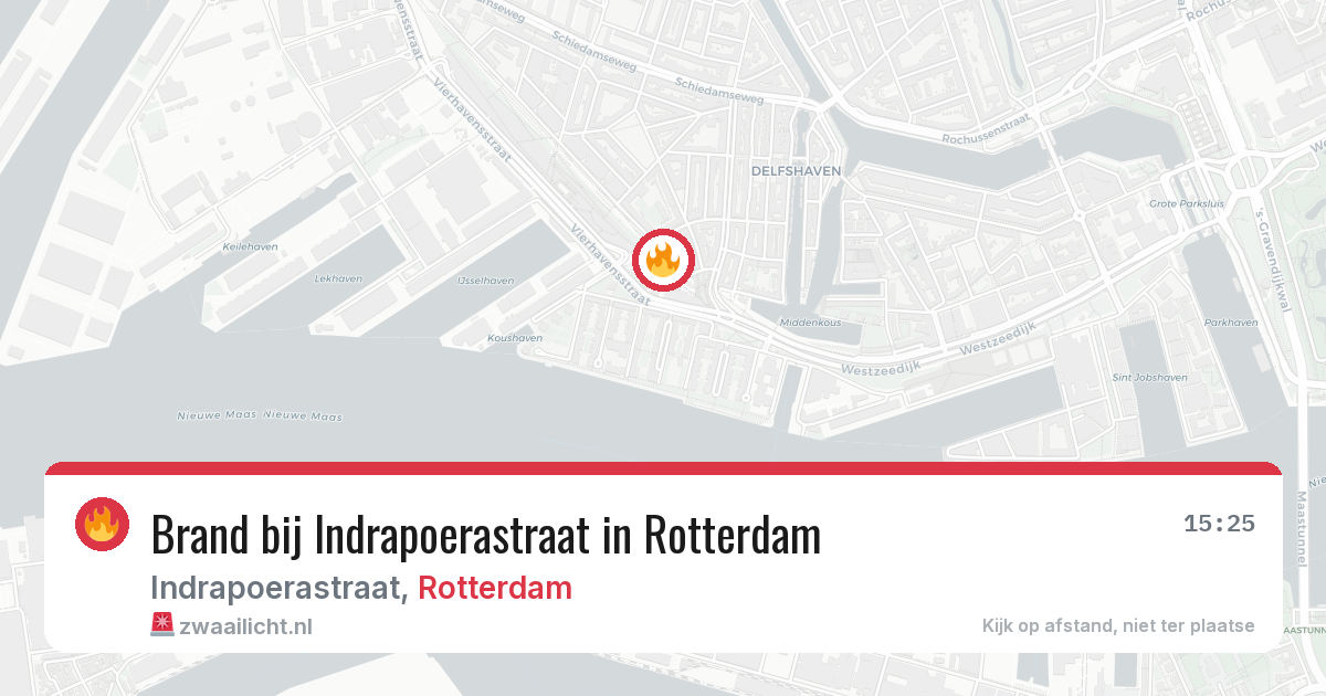 Brand bij Indrapoerastraat in Rotterdam — 28 jul 2026