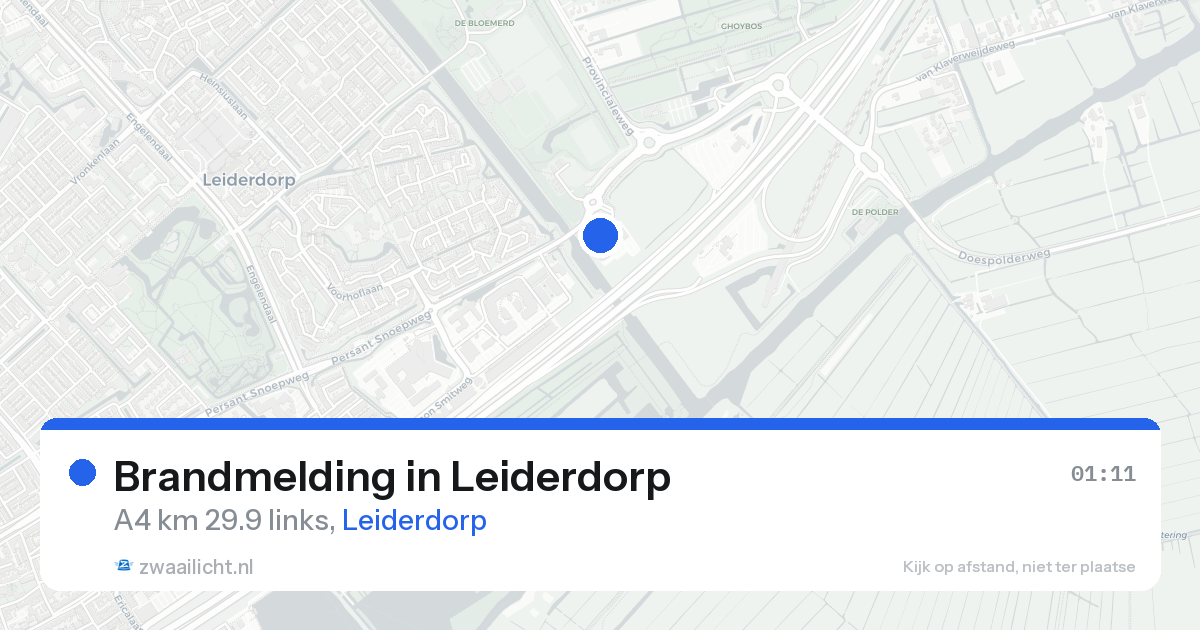 Brandmelding in Leiderdorp — 14 aug 2026
