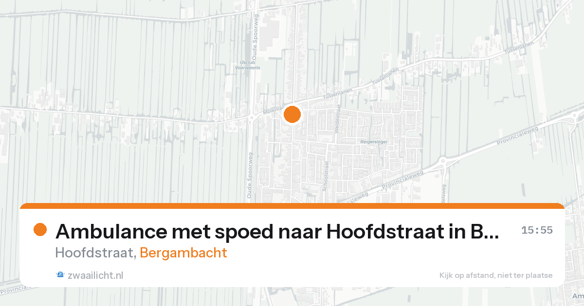 Ambulance met spoed naar Hoofdstraat in Bergambacht — 19 aug 2026