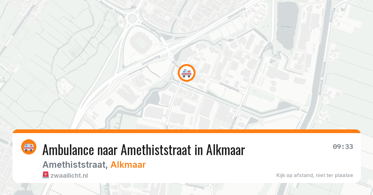 Ambulance naar Amethiststraat in Alkmaar — 7 aug 2026