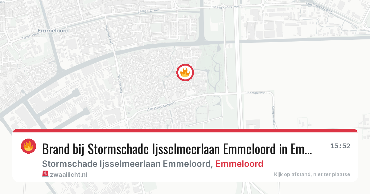 Brand bij Stormschade Ijsselmeerlaan Emmeloord in Emmeloord — 4 jul 2026