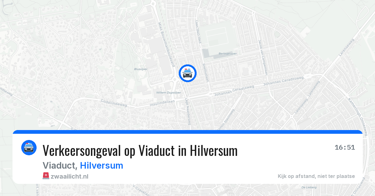 Verkeersongeval op Viaduct in Hilversum — 18 mrt 2026