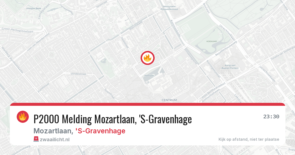 P2000 Melding Mozartlaan, 'S-Gravenhage — 5 feb 2026