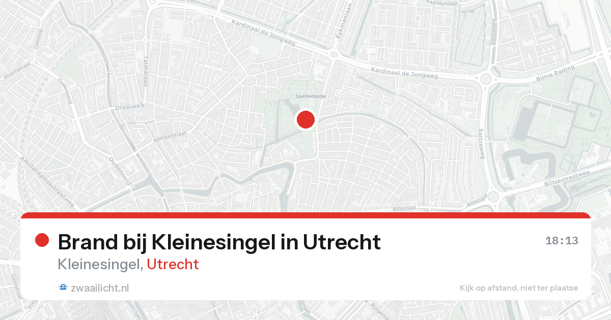 Brand bij Kleinesingel in Utrecht — 23 aug 2026