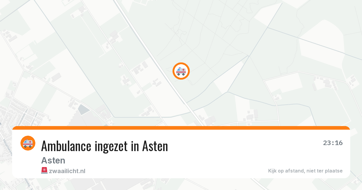 Ambulance ingezet in Asten — 17 mrt 2026
