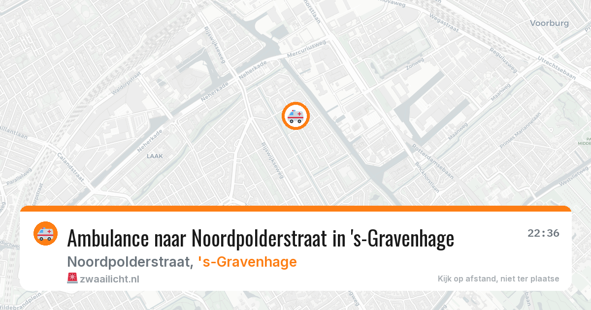 Ambulance naar Noordpolderstraat in 's-Gravenhage — 24 jun 2026
